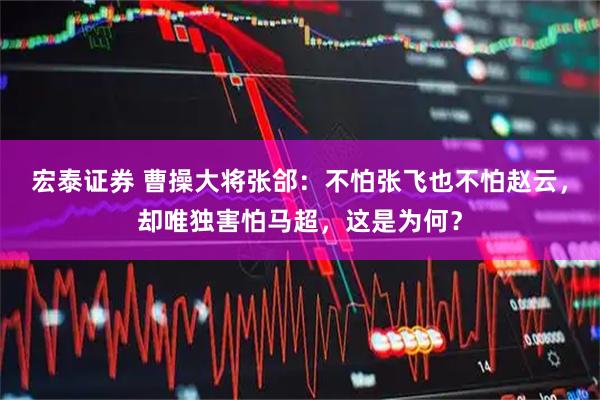 宏泰证券 曹操大将张郃：不怕张飞也不怕赵云，却唯独害怕马超，这是为何？