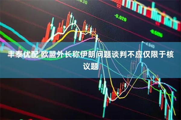丰泰优配 欧盟外长称伊朗问题谈判不应仅限于核议题